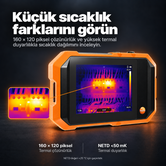 Testo 862-1 160 x 120 piksel termal görüntü çözünürlüğü