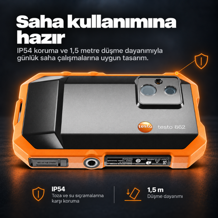Testo 862-1 termal kameranın saha kullanım örnekleri