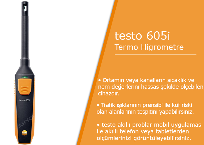 testo 605i termo higrometre