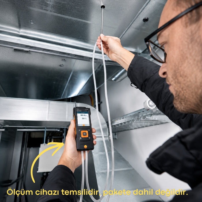Testo 0635 2145 Pitot Tüp kullanımı