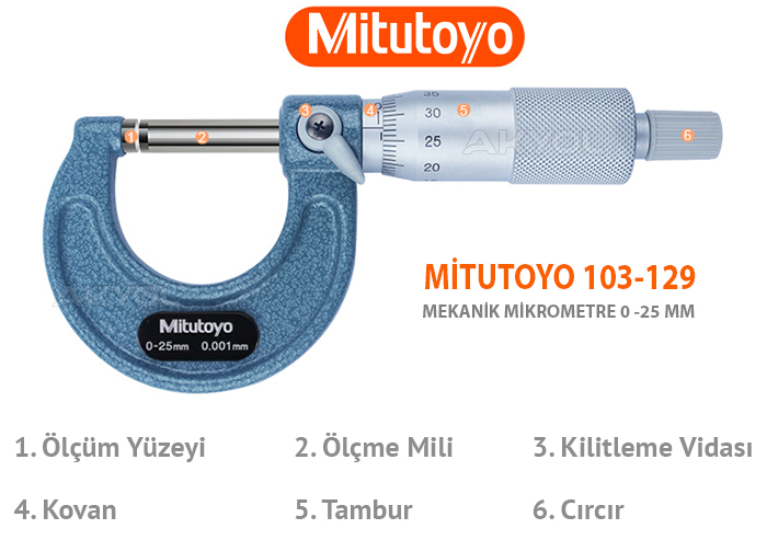 mitutoyo mekanik mikrometre