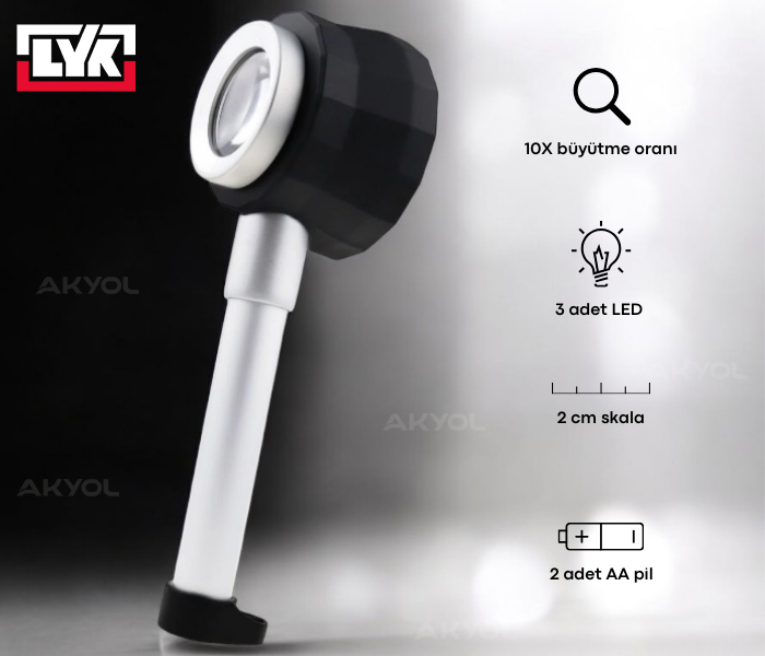 Led pipo büyüteç