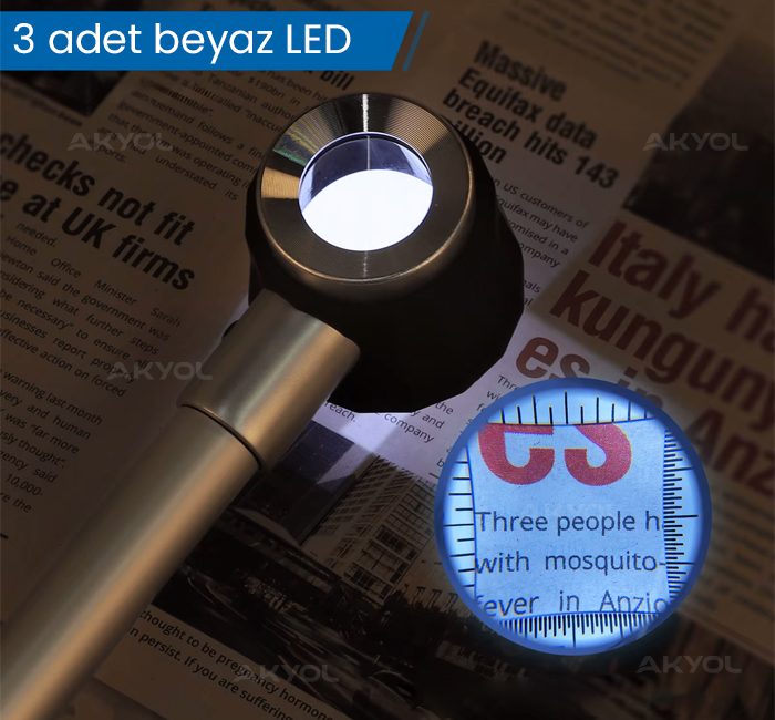 Led pipo büyüteç