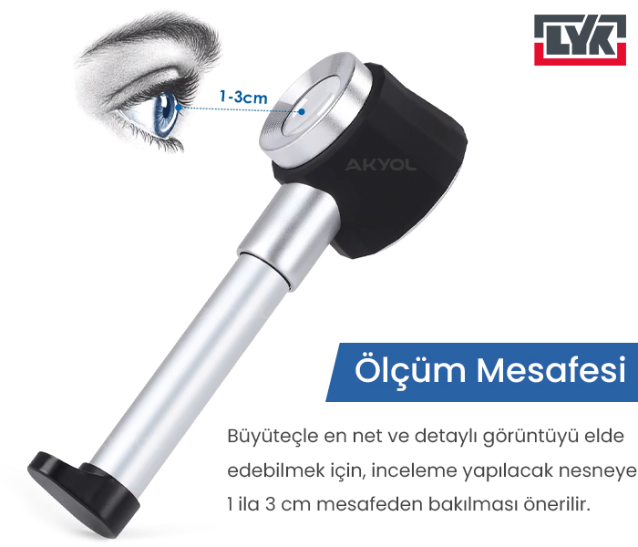 lyk 10x3l tekstilci lup büyüteç