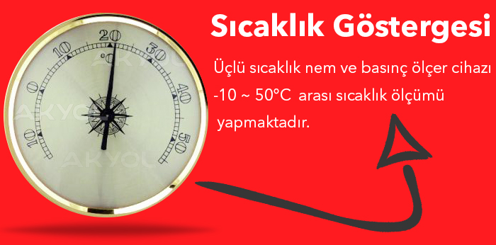 mekanik sıcaklık ve nem ölçer