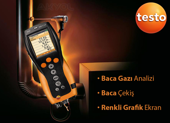 Testo 330-1 baca gazı analiz cihazı