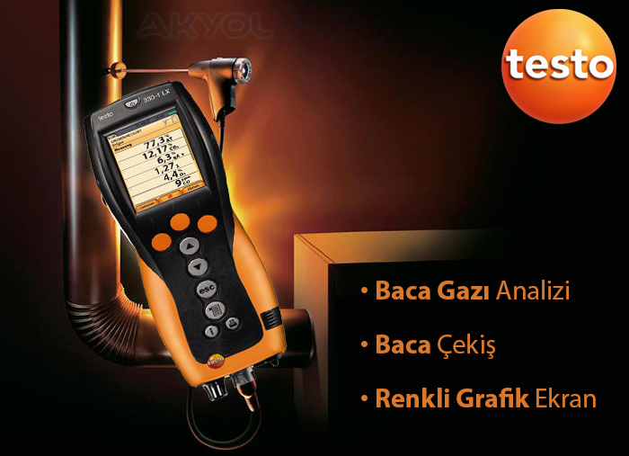Testo 330-1 baca gazı analiz cihazı