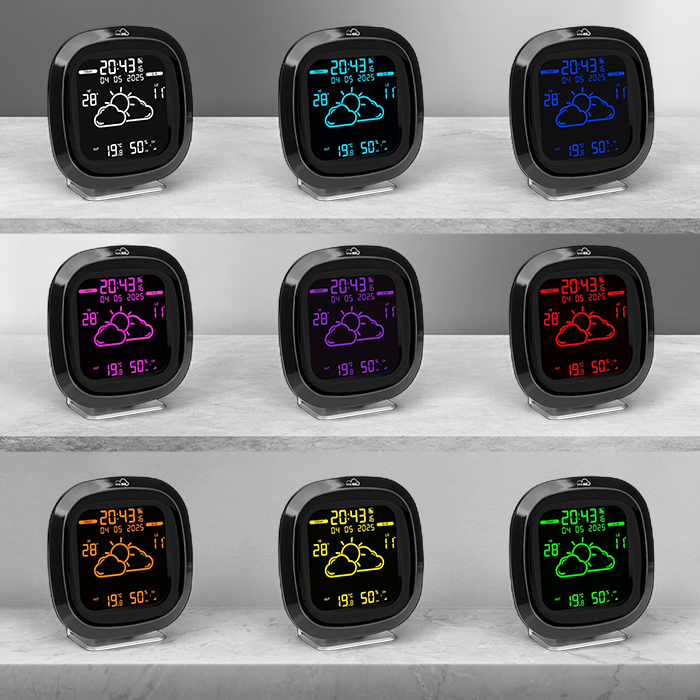 dijital iç dış ortam sıcaklık nem ölçer