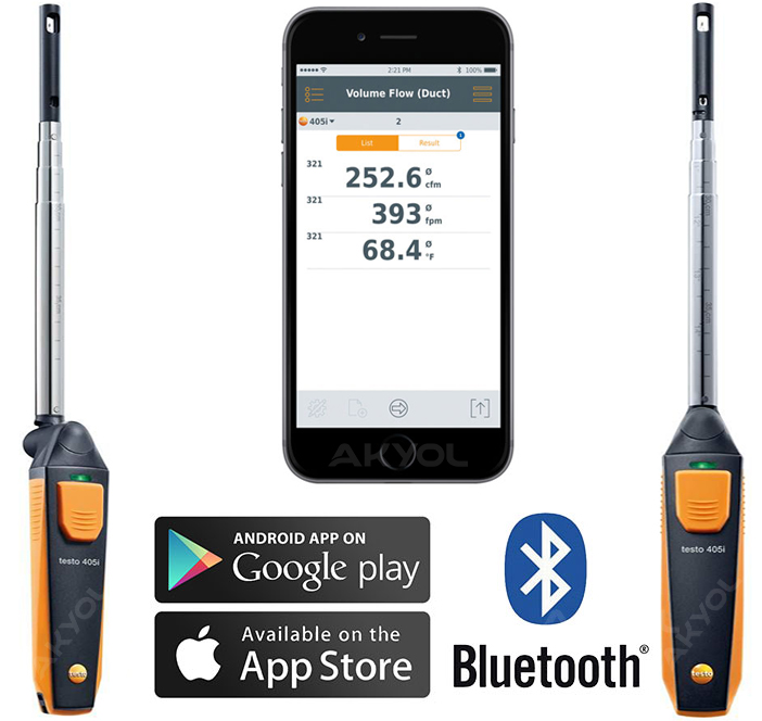 testo 405i hot wire anemometre