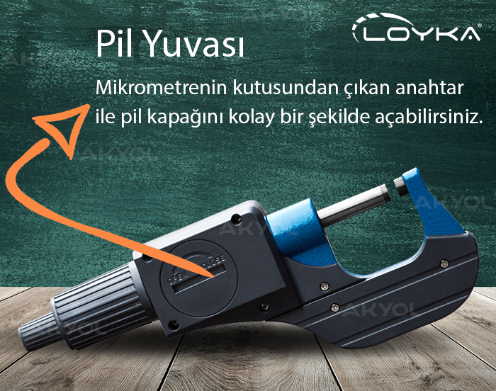 dijital 25mm mikrometre