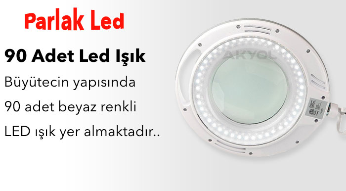 90 ledli büyüteç