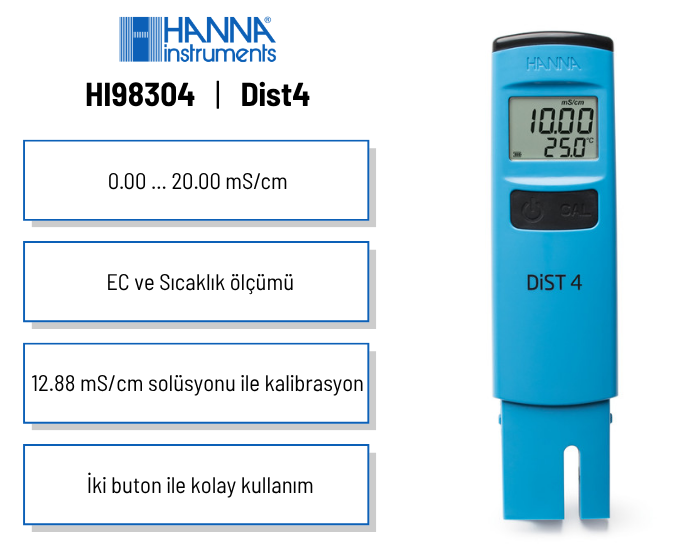 dist 4 iletkenlik ölçer