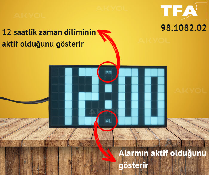 led ışıklı çalar saat