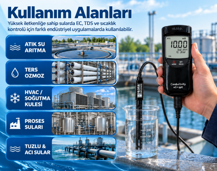 HI 99301 EC ve TDS Ölçer Kullanım Alanları