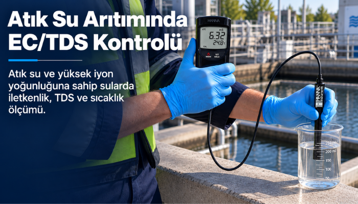 HI 99301 iletkenlik ve toplam çözünmüş madde ölçer kullanımı