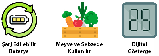 Dijital meyve sertlik ölçer