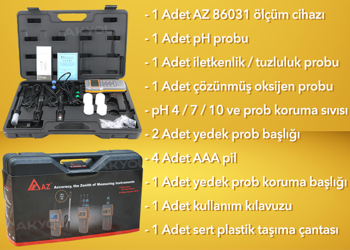 AZ 86031 su kalite ölçer