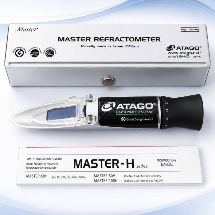 Atago 2374 Master-93H Dürbün Tipi Refraktometre | 45-93 Brix Kutu İçeriği