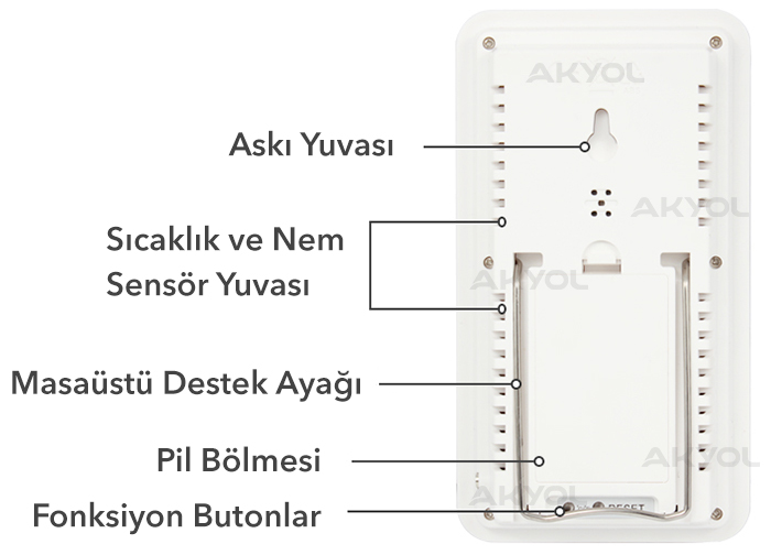 DC-803 dış ortam sıcaklık ölçer