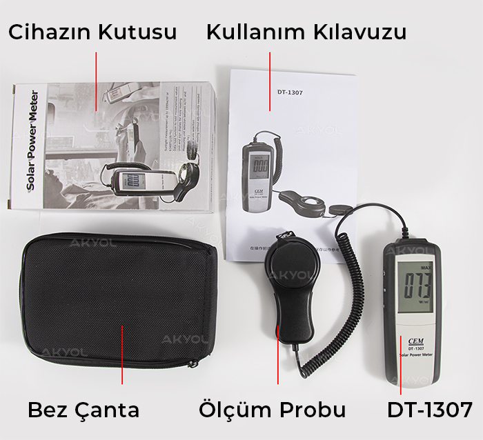 CEM DT-1307 ışık ölçer