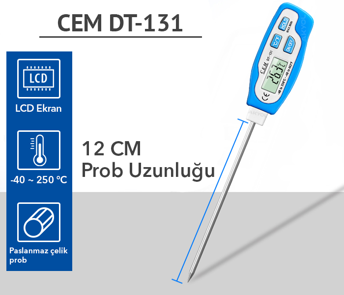 cem dt-131 prob termometre