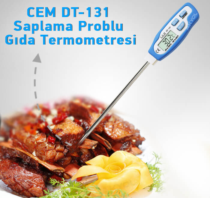 CEM DT 131 Saplama Problu Gıda Termometresi