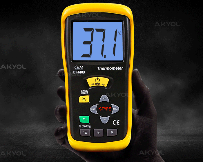 cem dt-610b k tipi termometre