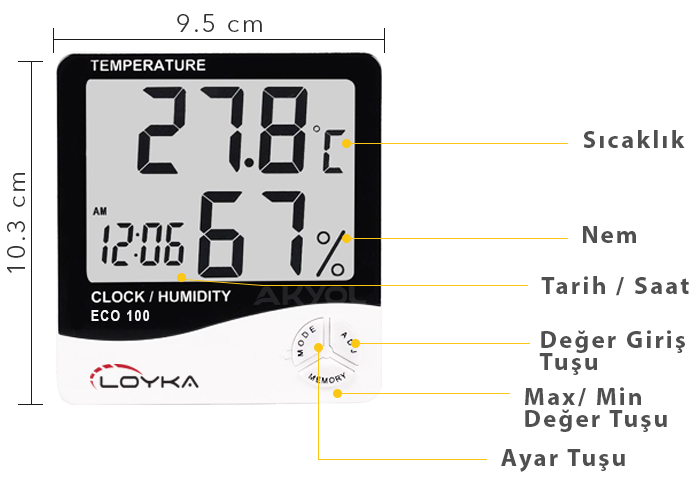 ECO 100 sıcaklık ölçer