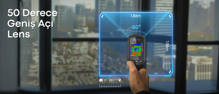 Hıkmıcro Eco-V Termal Kamera Geniş Açı Ölçüm