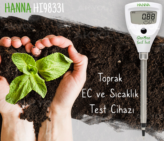 HANNA HI98331 toprak ec sıcaklık ölçer