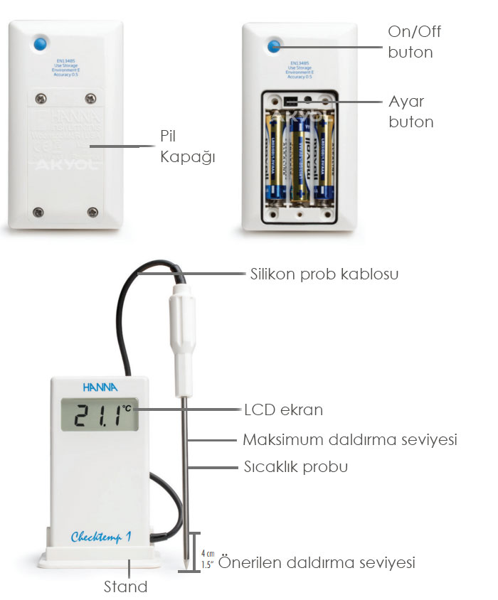 kablolu sıcaklık ölçer