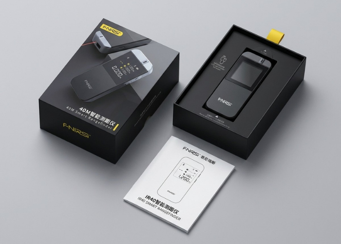 FNIRSI IR40 Mini Lazermetre Mesafe Ölçer Kutu İçeriği