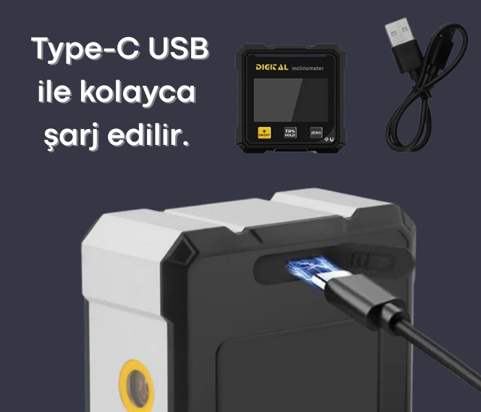 loyka 5521 dijital eğim ölçer şarj