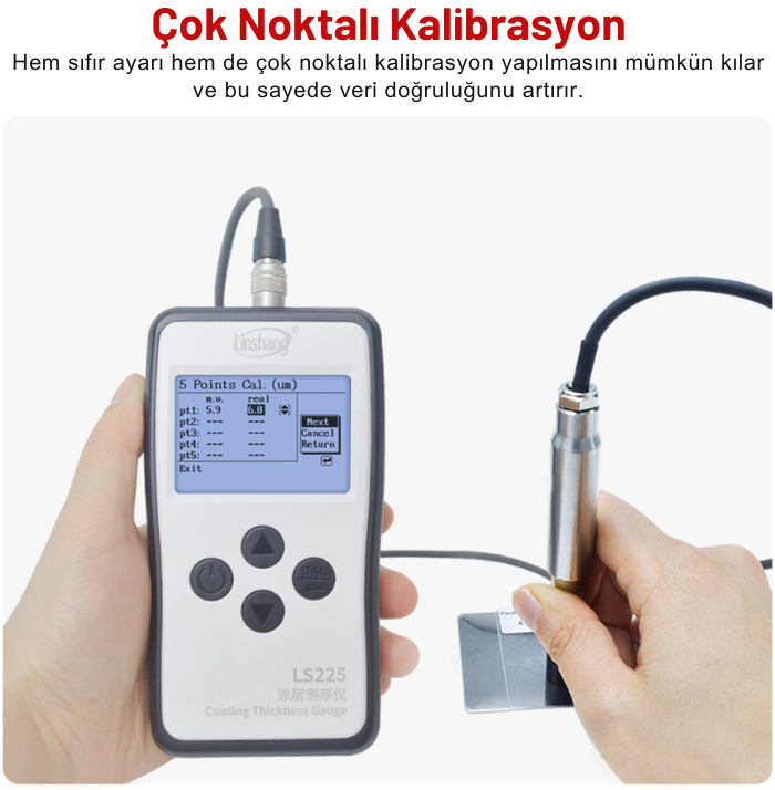 ls225 boya kalınlık ölçer kalibrasyonu