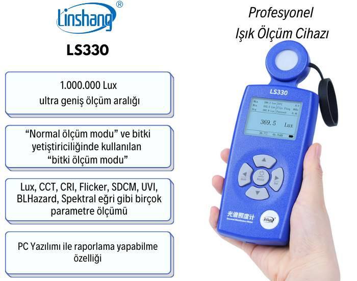 ls330 profesyonel ışık ölçüm cihazı