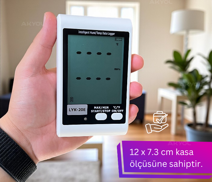 LYK 20e sıcaklık nem kayıt cihazı