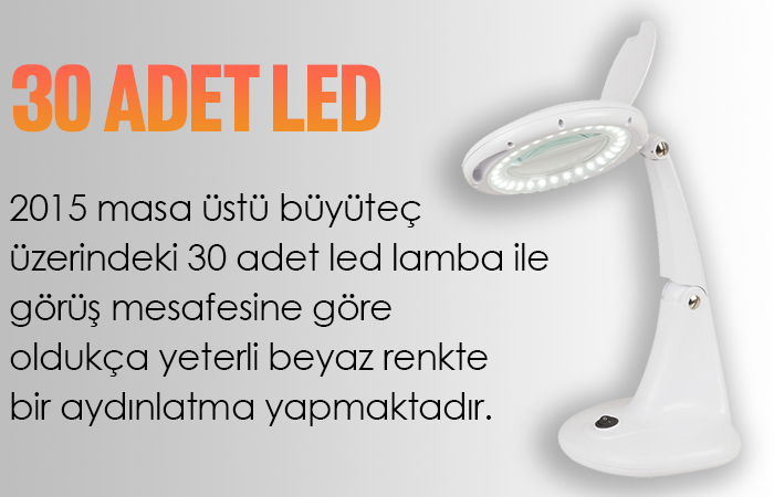 30 ledli büyüteç