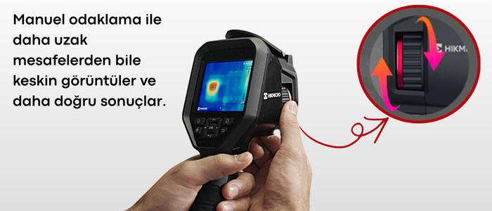 HIKMICRO M31 Termal Kamera Manuel Odaklama