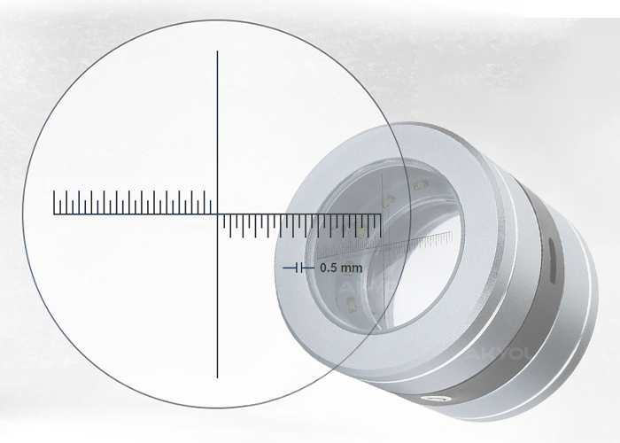 led ışıklı mini büyüteç modeli