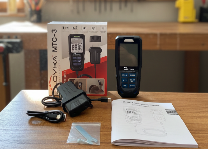 MTC - 3 Manyetik ve İğne Problu 2-in-1 Nem Ölçer Kutu İçeriği