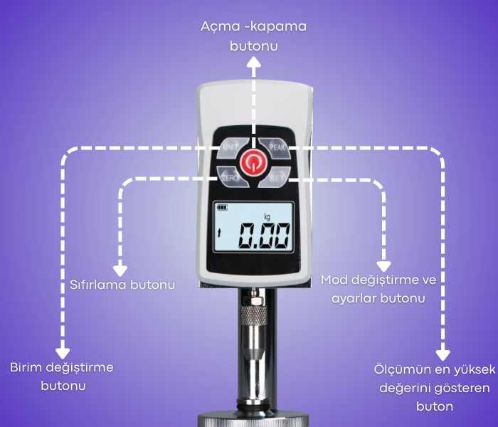 MTL-3 Tahıl Sertik Ölçer Buton Özellikleri