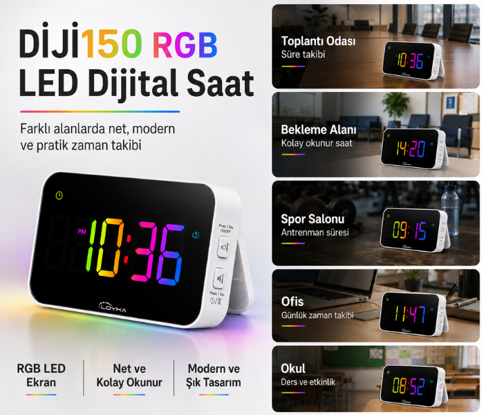 Zamanlayıcılı dijital saat