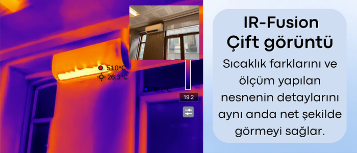 Thermal Master P3 Akıllı Telefonlar İçin Mobil Termal Kamera IR-Fusion