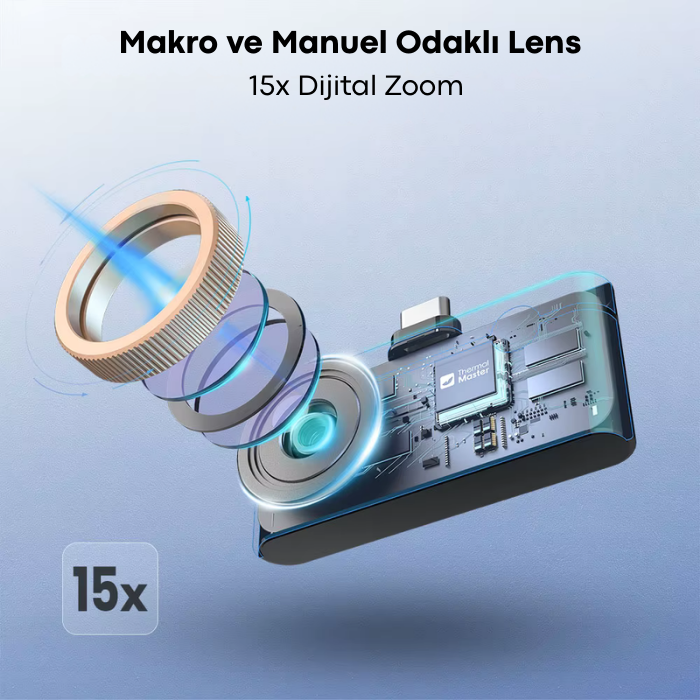 Thermal Master P3 Akıllı Telefonlar İçin Mobil Termal Kamera Zoom Özelliği