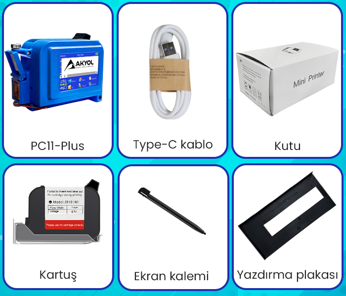 QR kod yazdıran mini inkjet cihaz