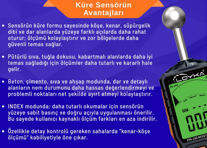 sesli uyarılı nem ölçer