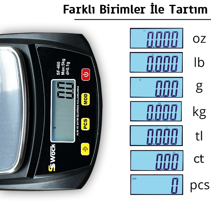 sf460 elektronik tartı