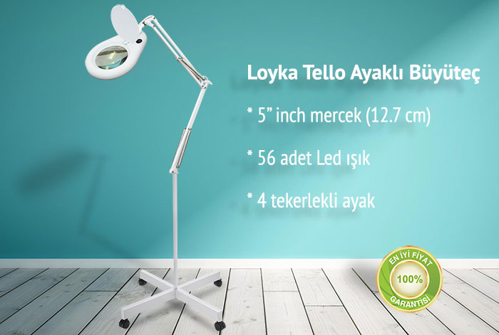 ayaklı led büyüteç