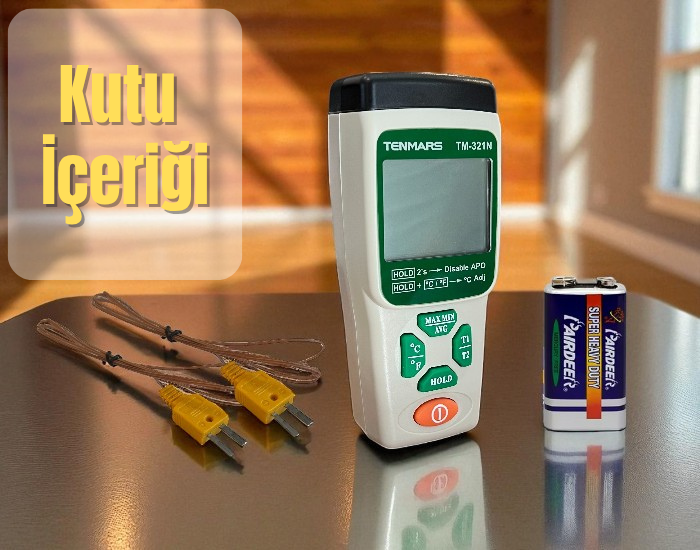 çift girişli k tipi termometre