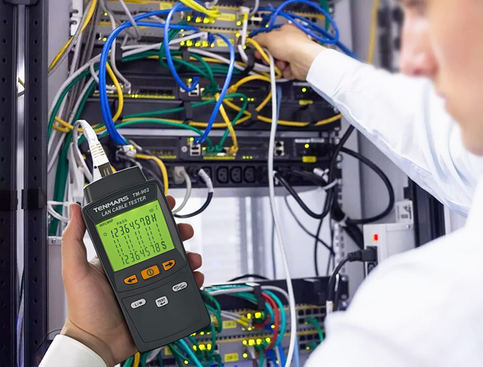 tenmars tm902 lan kablo test cihazı